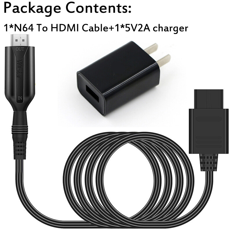 For N64 To HDMI HD Cable Converter Adapte For Nintendo Gamecube Super NES SNES