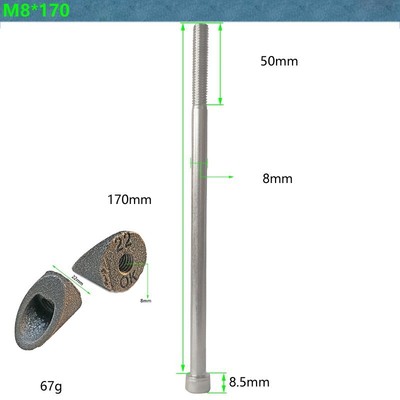 New Road City Bike 22.2mm Stem Adapter Bolt & Wedge Chrome Cruiser Silver 80g