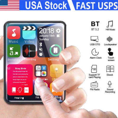128GB Support Bluetooth MP4/MP3 Lossless HiFi Music Player FM Radio Recorder