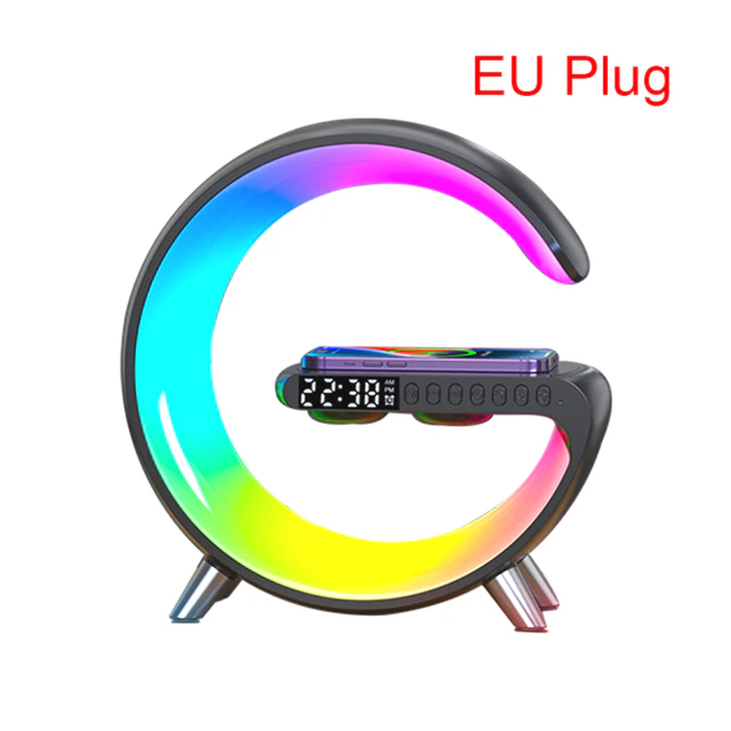 G Smart Light LED Wireless Charger Bluetooth Speaker Alarm Clock Atmosphere Ligh