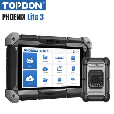 TOPDON Phoenix Lite3 2-Year Free Online Update Auto OBD Obd2 Scanner ECU Coding