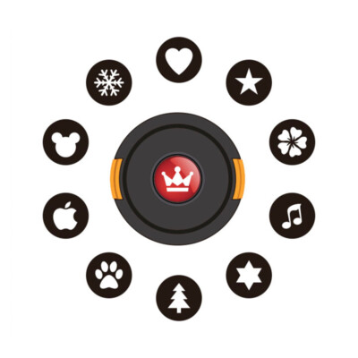 10in1 Bokeh Masters Kit Effect Lens Cap Filter for Artistic Romantic Night Scene