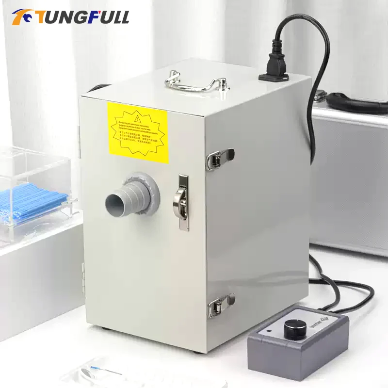 Dental Lab Vacuum Cleaner Single Hole/Dual Control Dust Collector Dental Vacuum
