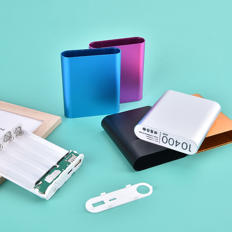 Metal Power Bank DIY Kit Type-C Storage Case Box Free Welding Suit 4X 18*KW