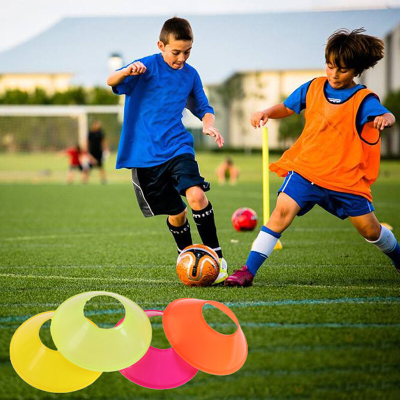 10pcs Soccer Training Sign Dish Pressure Resistant Cones Marker Discs Marker^RZ