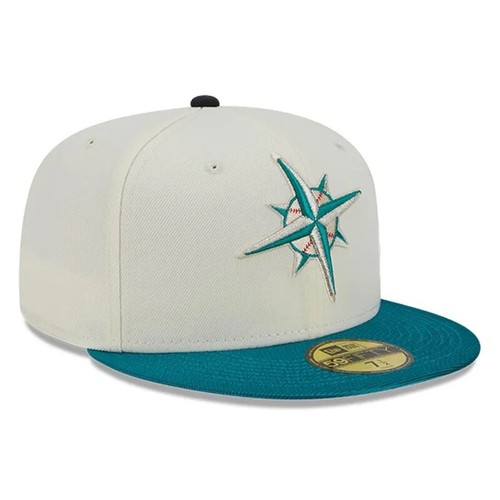 Seattle Mariners new era cap 希少　美品 New Era Seattle Mariners Peacock Pack 59FIFTY Fitted Hat 25
