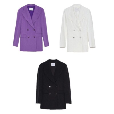 

Куртка Double Chest Woman GAELLE Paris GBDP16077 Amethyst Black and White E2023, Multicoloured