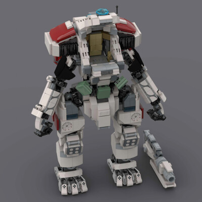 Scorch Titan Mecha MOC Building Blocks Set Robot DIY Model Bricks Toys Kids Gift