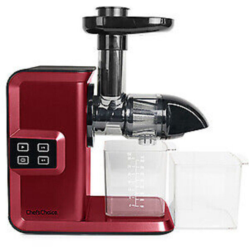 Horizontal Masticating Juicer Anti-Clog Fruits Veggies Juicers Slow Masticating
