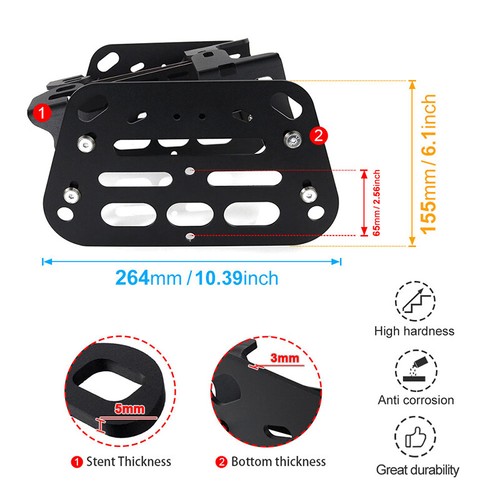 Xitomer Side Pannier Racks – Fits Honda NC750 X / NC750 X DCT (2014-2025)