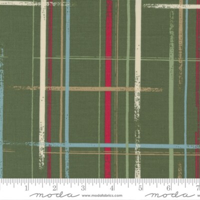 Good News Great Joy Candy Stripes Pine by Fancy That Design House Moda 1/2Yard