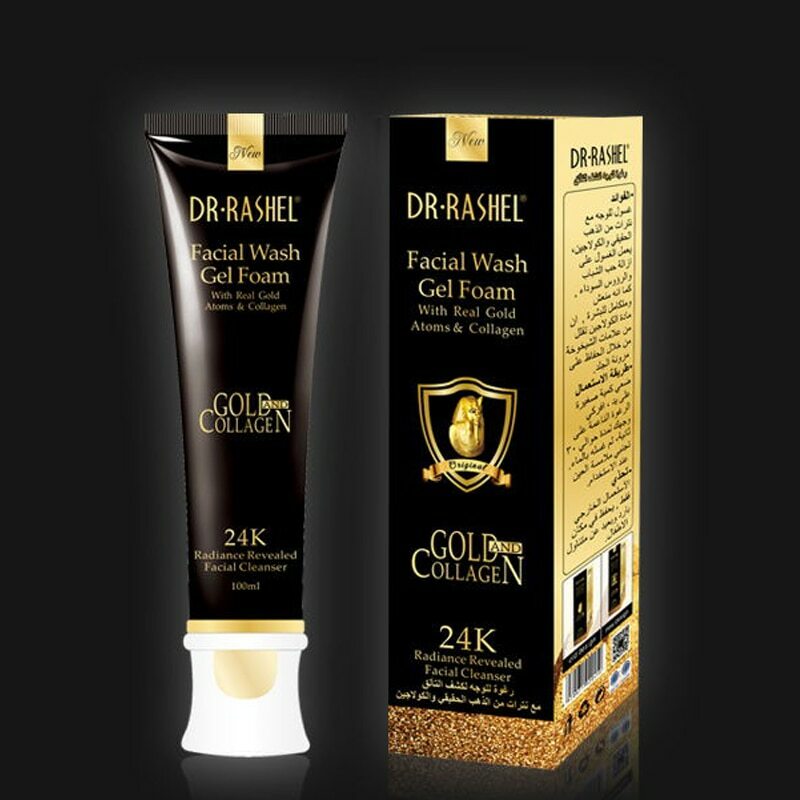 2PCS  Dr Rashel Gold Atoms & Collagen Foam Face Wash Facial Cleanser 100ml
