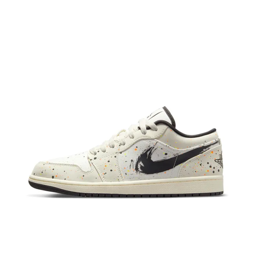 Nike Air Jordan 1 Low Brushstroke Swoosh - Paint Splatter