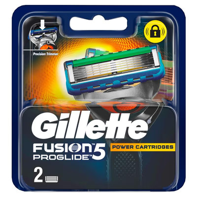 Gillette Fusion 5 Proglide Shaving Razor Blades for men(Pack of 2) Free Shipping