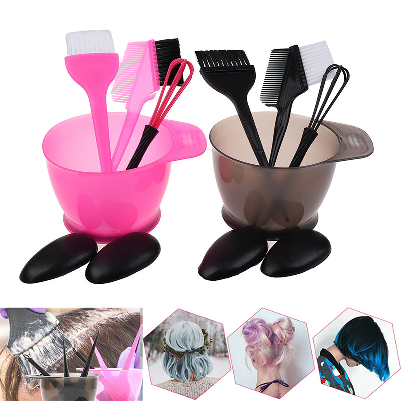 5Pcs/Set Hair Colouring Brush And Bowl Set Bleaching Dye Kit