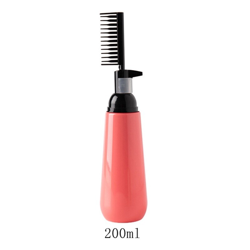 Hair Colouring Comb Empty Hair Dye Bottle with Applicator Brush Dispensing Salo-
