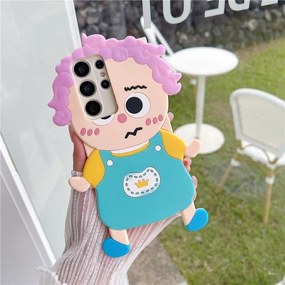 3D Happy Girl Cartoon For Google Pixel 4 4A XL 5 6 7 8 Pro Soft Back Cover Case