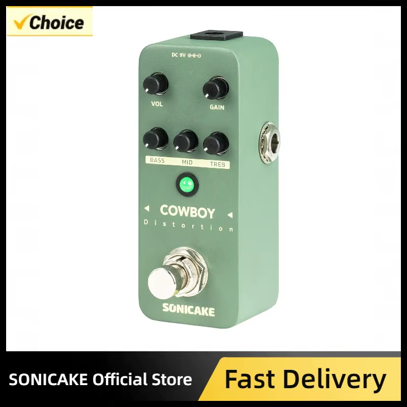 Cowboy Distortion High Gain Guitar Effects Pedal Two Modes Mid-frequency of The
