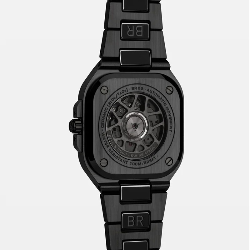 Pre-owned Bell & Ross Br 05 Auto 41mm Black Dial Ceramic Men's Watch Br05a-bl-ce/sce