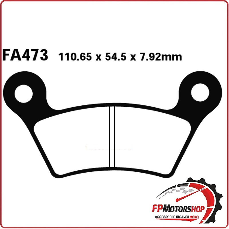 PASTIGLIE PASTICCHE FRENI PER MOTO CAN-AM SPYDER SM5 08>09 POSTERIORE EBC FA473