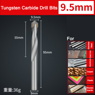 Tungsten 3mm-16mm Carbide Tip TCT Drill Bits Twist Drill Bit for Stainless Steel