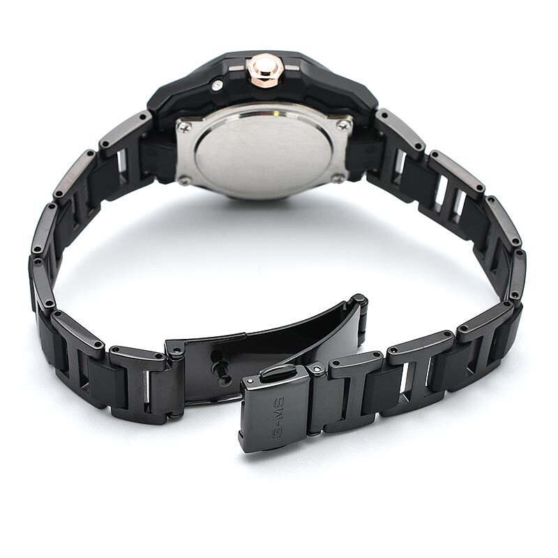 Pre-owned Casio Baby-g Msg-w350cg-1ajf G-ms Radio Controlled Solar Watch Octagon Bezel