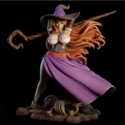 1/24 Scale 75mm Resin Figure Dragon Crown Witch Unassembled and Unpainted Model