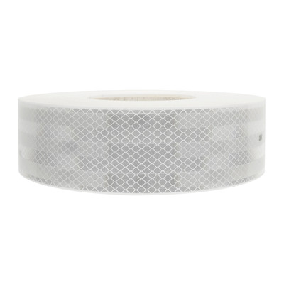 Nastro Catarifrangente Adesivo TESSTSY - Bianco, 2.5cm X 23m, Per Veicoli