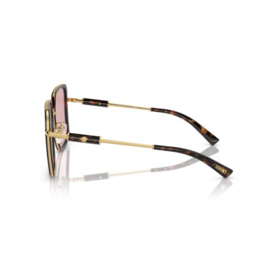 Pre-owned Versace 0ve2261-100284 Havana Sunglasses In Purple