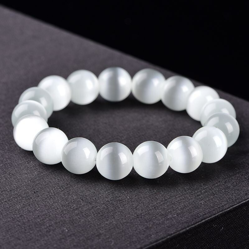 Selenite Bracelet Beaded Bracelet Natural Healing Crystals Stretch Bracelet
