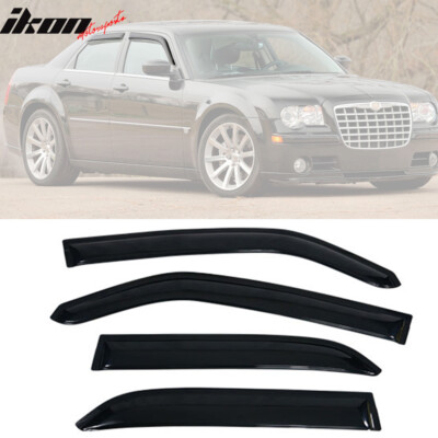 Fits 05-10 Chrysler 300 Dodge Magnum Window Visor Vent Rain Guard Sun Shade 4PCS