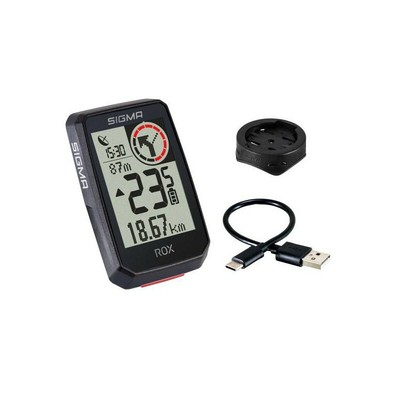 Kit Ciclocomputador Gps Sigma Rox 2.0 Top Mount 14 Funciones Negro