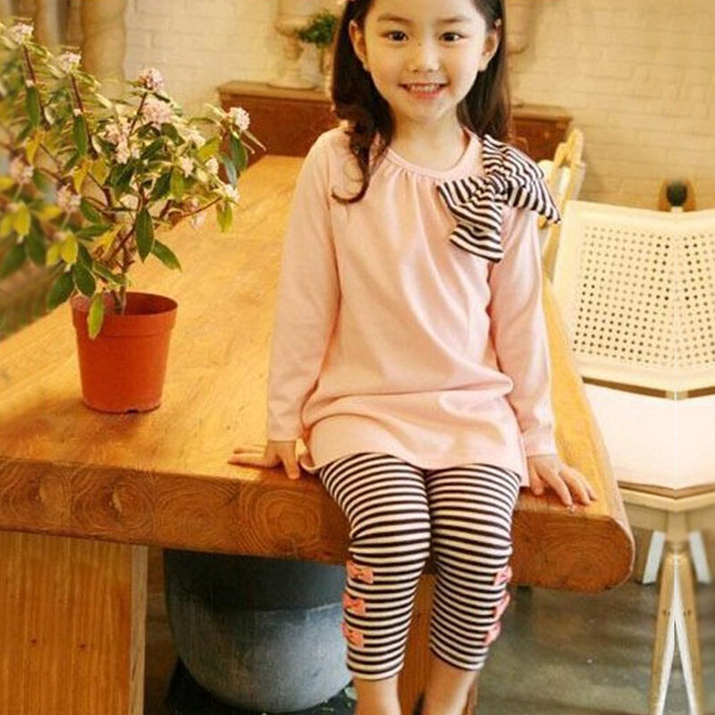 2023 Girl Outfits Set T shirts Top Long Pants Pullover Tracksuit Casual Clothes,