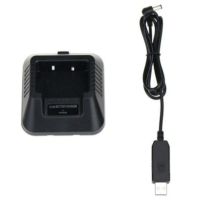 Walkie Talkie Battery  USB Charging Cable Replacement for  UV-5R UV-5RE4621