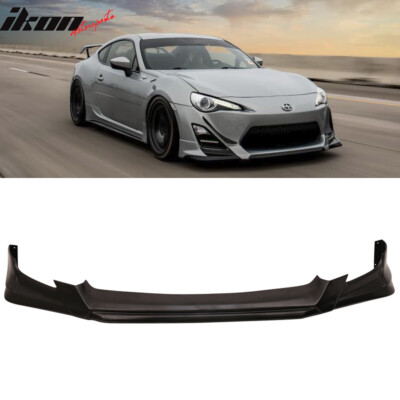 Fits 13-16 Scion FR-S FRS RS Style Front Bumper Lip PU Unpainted Black