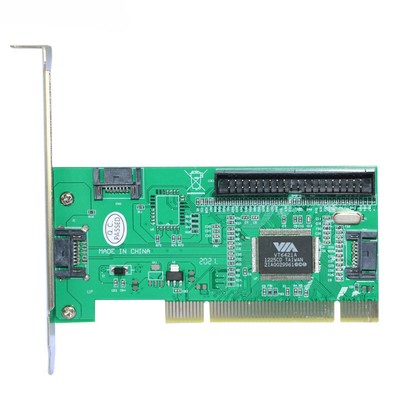 PCI to 2xSATA Expansion Card IDE RAID Adapter VIA6421 ESATA