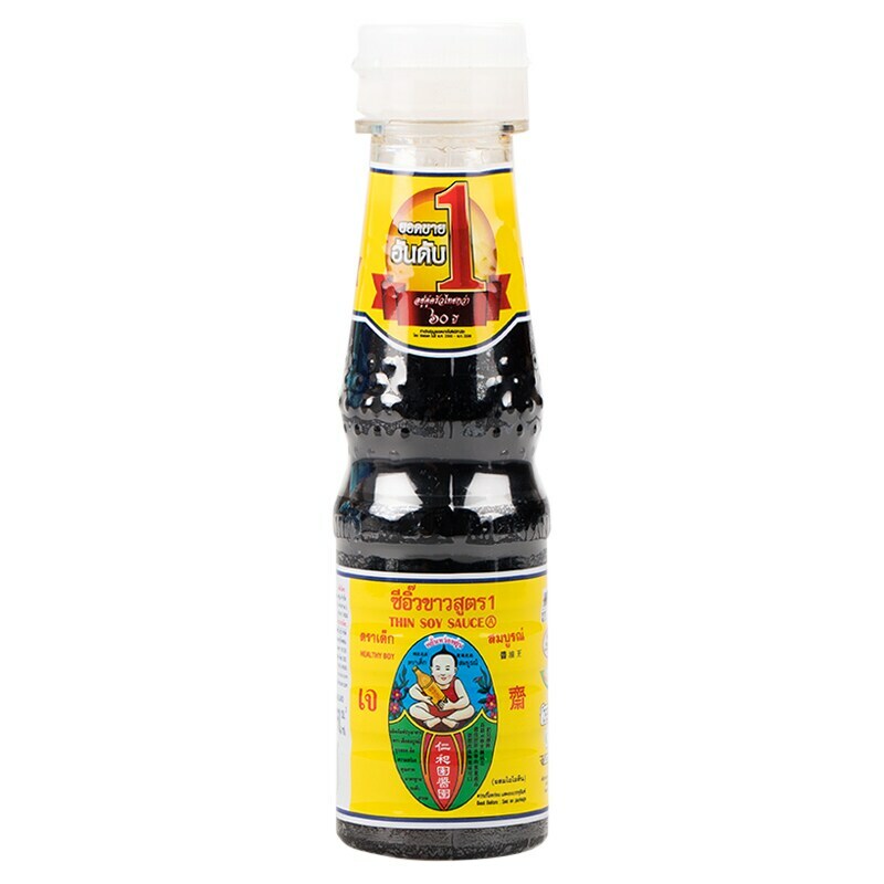 Pack 6 Dek Som Boon Healthy Boy Brand Light Soy Sauce Formula 1 Size