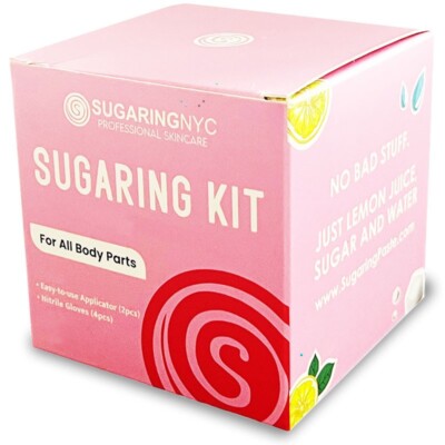 Sugaring NYC Hair Removal Kit for Home Use Brazilian Waxing, Sugaring Waxing