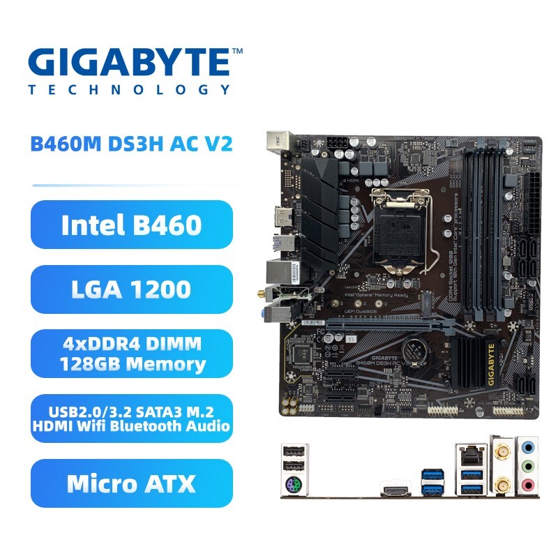 CPU 10400F / DDR4-16GB / B460M DS3H B460M DS3H (rev. 1.0) Key Features | Motherboard - GIGABYTE
