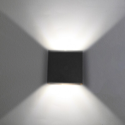 Cube LED Wall Lights Modern Up Down Sconce Lighting Fixture Lamp Indoor/Outdoor