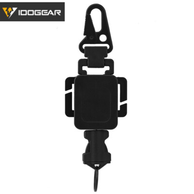 IDOGEAR Multi-functional Telescopic Buckle Keychain Holder Spring Rope Camping
