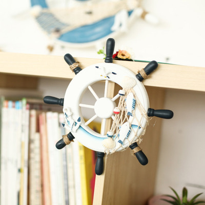 Decorazione Nautica In Legno - Timone E Ancora Per Parete Stile Marino 28cm - Foto 7