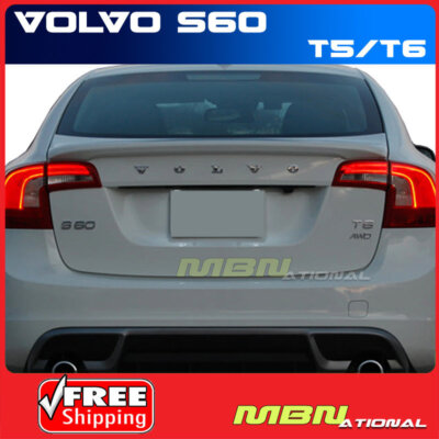 For 2011-2017 Volvo S60 477 ELECTRIC SILVER METALLIC Painted Rear Trunk Spoiler