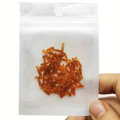 Micro Paddle Tail 60pc 1cm Tanago Ultra LRF Grub Worm Maggot Fishing Lure Bait