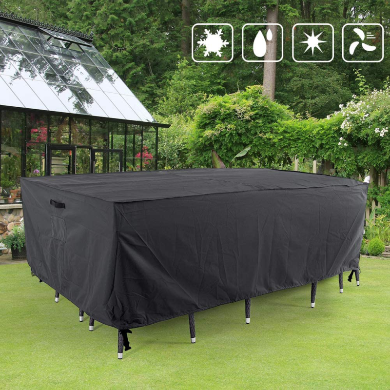 Tempera Patio Furniture Cover, Waterproof Outdoor Table and Chair Set Cover, Hea