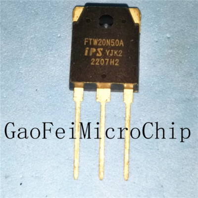 5PCS  FTW20N50A W20N50A FTW2ON5OA 20N50A Integrated Circuit TO-3P