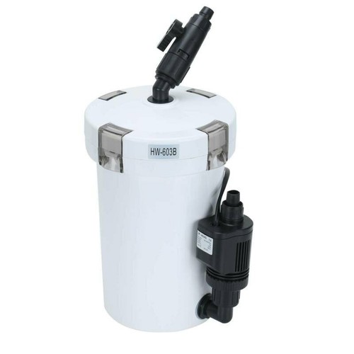 Aquarium Außenfilter Pumpe Aquairum Filter Wasserpumpe 400L/H 3 Stufen