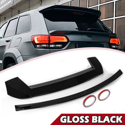 SRT Rear Roof Spoiler+Tail gate Mid Wing For Jeep Grand Cherokee 13-2021 Black