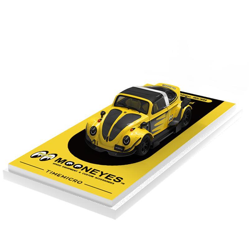 Time Micro 1:64 beetle Mooneyes / H300 Flatbed Trailer / Set