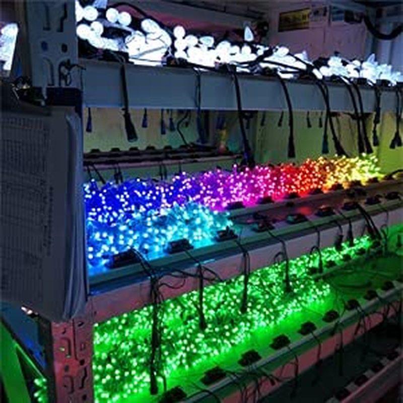 WS2811 Pixels Digital Addressable LED String Lights Waterproof RGB Full Color 12